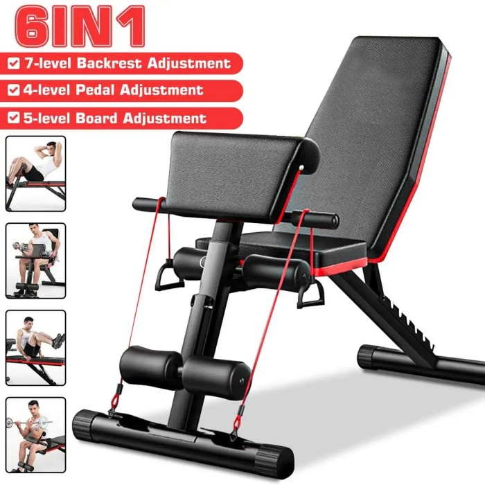 Nazar Ben Press Kursi Fitness Gym Multifungsi Dumbbell Sit Up
