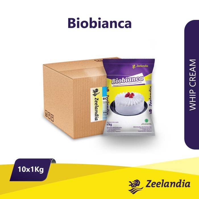 

Zeelandia Biobianca Whip Cream 10 X 1 Kg