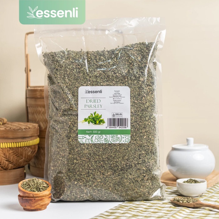 

terbaru !!! essenli daun parsley kering bumbu rempah ready
