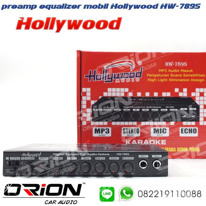 Preamp Parametrix Equalizer mobil Hollywood HW-789S