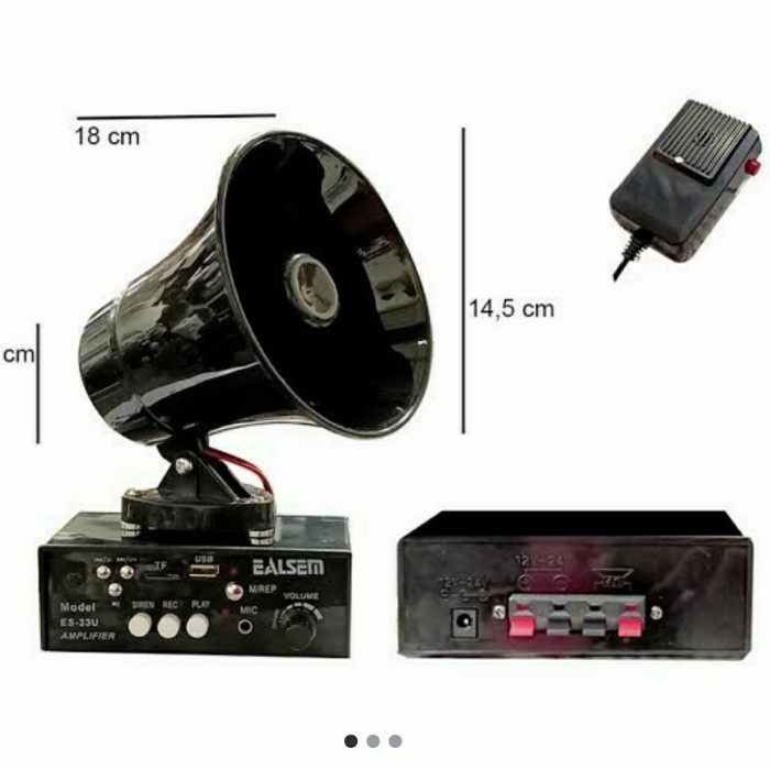 Megaphone pengeras suara amplifier ealsem es33u usb.