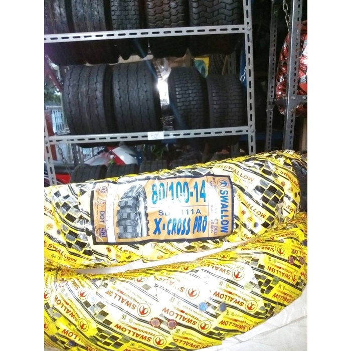 Ban Luar Motor Cross Mini/Trail Mini/Minimoto/Scotik Ukuran 80/100-14