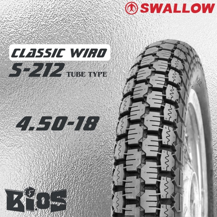 Ban Swallow Wiro Classic S-212 Tubetype Ban Motor Custom Ring 17 & 18