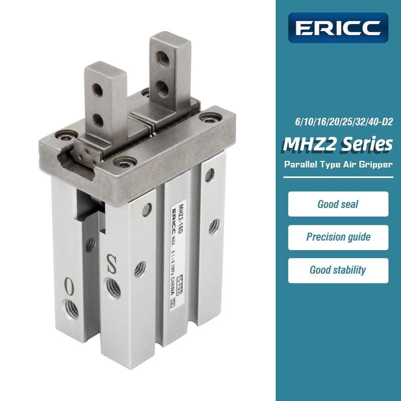 HAL MHZ2-6D2 10D2 16D2 MHZ2-20D2 MHZ2-25D2 32D2 40D2 Air Pneumatic parallel Gripper Through-holes in