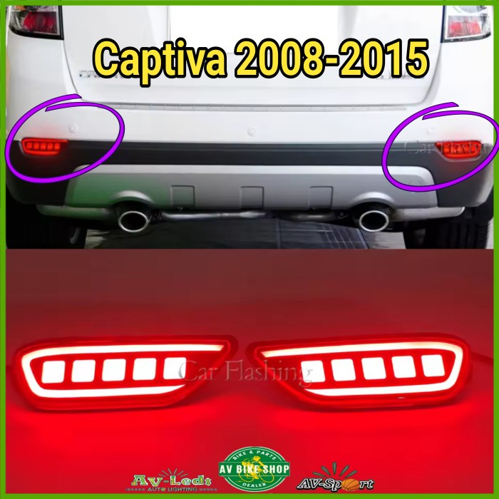 Led Bumper Captiva - Led Reflector - 3 Function