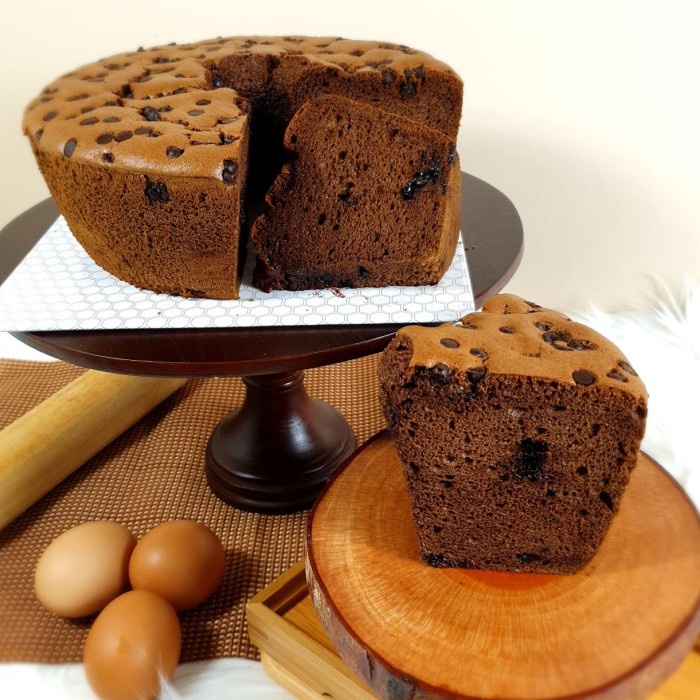 

CHOCOLATE CHIFFON CAKE / CHIFFON COKLAT KODE 1055