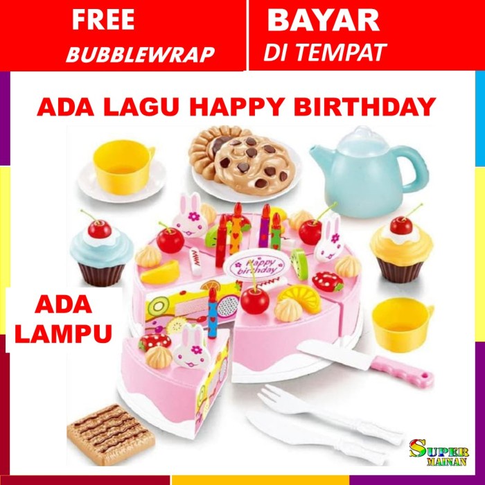 

MAINAN ROTI KUE ULANG TAHUN ANAK MUSIC CEWEK PEREMPUAN 3 4 5 6 7 TAHUN KODE 345