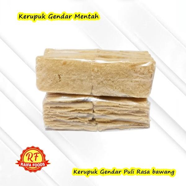 KERUPUK GENDAR MENTAH, KERUPUK GENDAR PULI RASA BAWANG, SNACK CEMILAN KILOAN MURAH, MAKANAN RINGAN