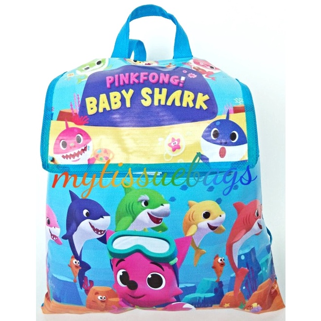 Souvenir ultah anak tas ransel baby shark