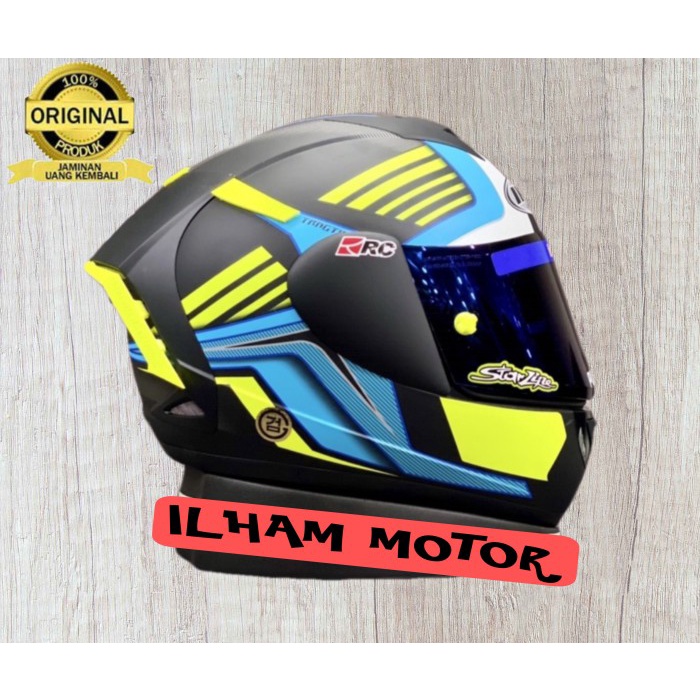 Helm Ink Cl Max Motif 3 Ltd\Grapic Black Blue Yellow Dof\Paketan