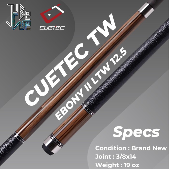 Cuetec Truewood Ebony II LTW 12.5