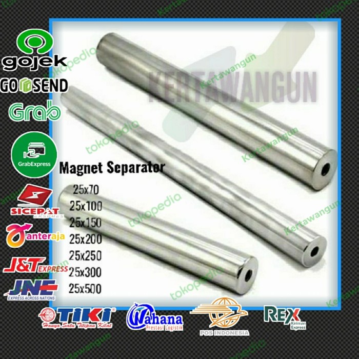 TERLARIS Magnet Neodymium / Magnet Batang / separator 25x150mm