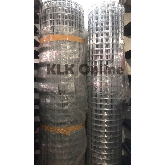 Kawat Loket / Wiremesh Galvanis 50x50 mm tebal 4 mm lebar 180 cm
