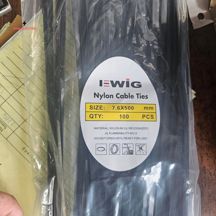 

Kabel Ties 7.6x500 7,6x500 7.6 x 500 7,6 x 500 mm Kode 522