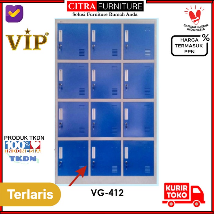 

VIP Gold Loker 12 Pintu Locker Karyawan VG-412 Kode 1221
