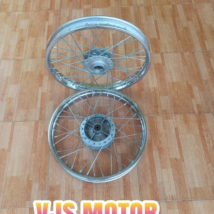 Pelek Velg Jari" Set Depan Blakang Supra Fit New Fit X Ori Asli Honda