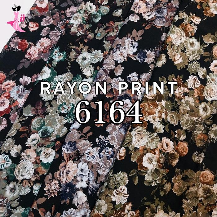 [6164] rayon viscose import meteran / viscose premium import / kain rayon print / rayon premium /