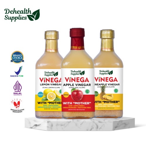 

Dehealth Supplies Vinega packages 500ml ( Botol kaca)