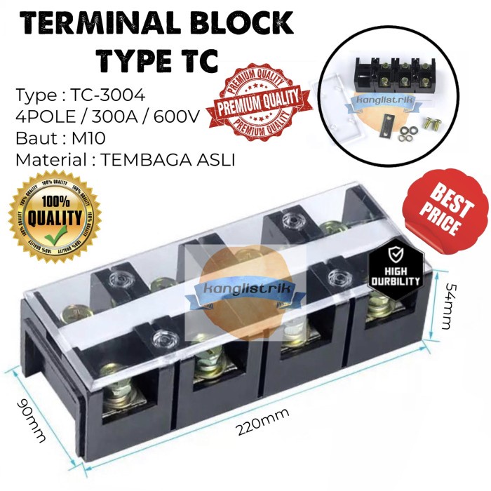 Terminal Block 300A 4Pole / Terminal Block 4P 300A
