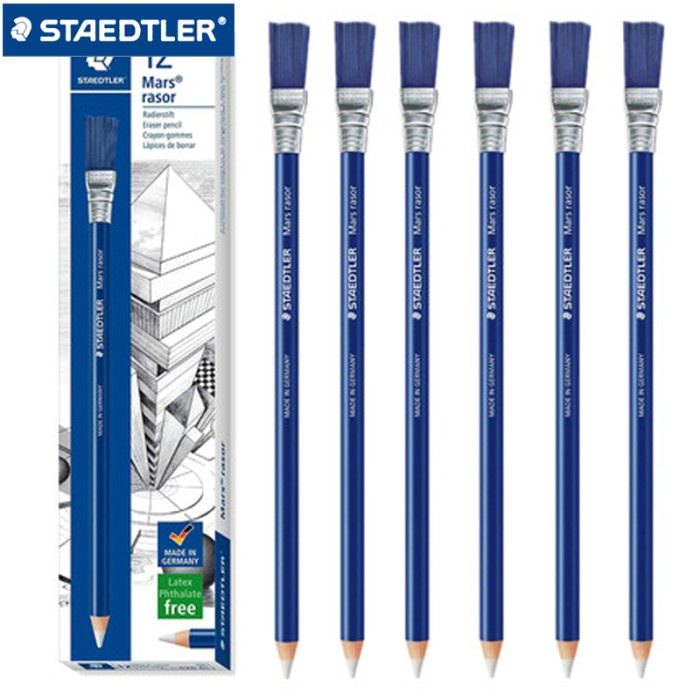 

GRATIS ONGKIR 6/12 pcs STAEDTLER 526 61 Pencil Style Eraser+Brush School Stationery Office Supplies