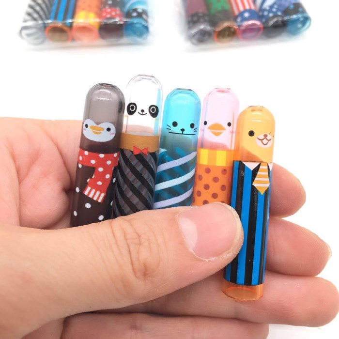 

BERGARANSI 5Pcs / Set Extender Pensil Bentuk Hewan Lucu untuk Sekolah
