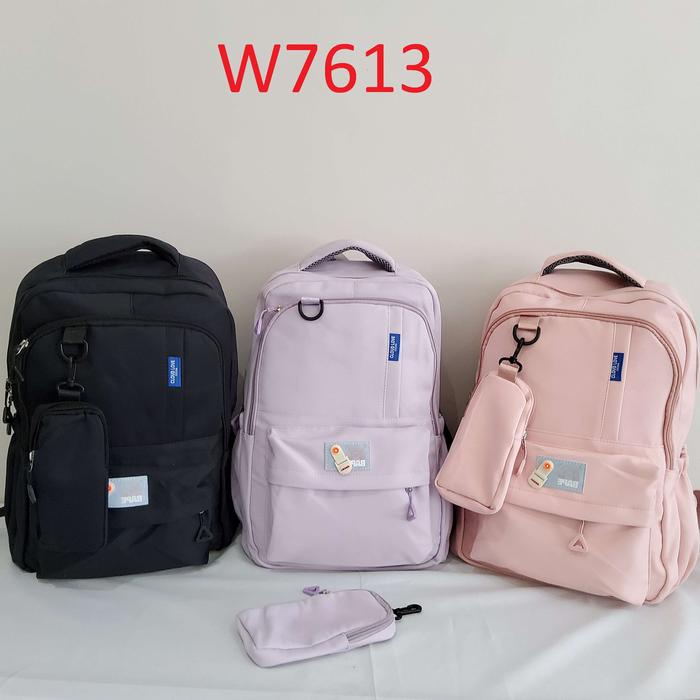 

FREE ONGKIR FARNELL - BONUS Tempat Pensil! Tas Ransel Model Korea Sekolah Anak Remaja SD SMP SMA