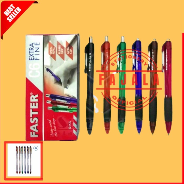 

BOOM SALE BEST SELLER Pulpen faster c6 Cetek / alat tulis kantor / Sekolah