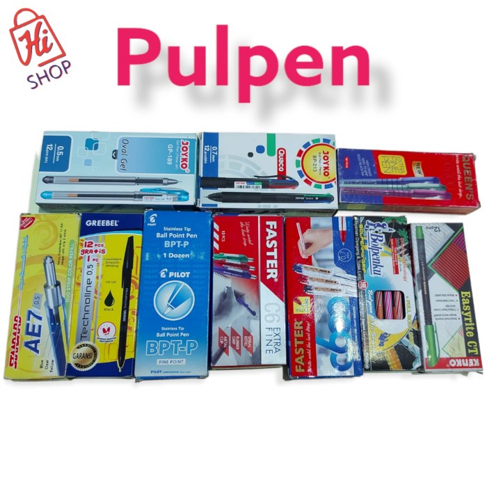 

GRATIS ONGKIR Back To School 12pc Pulpen Lusinan Grosir Pulpen Greebel