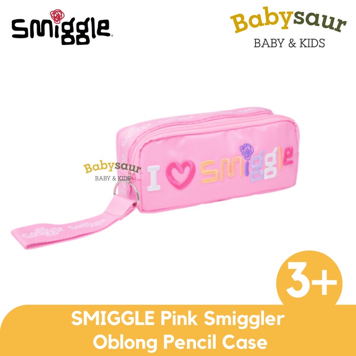 

PRODUK TERBATAS SMIGGLE 100% Original Pink Smiggler Oblong Pencil Case Peralatan Sekolah Tempat