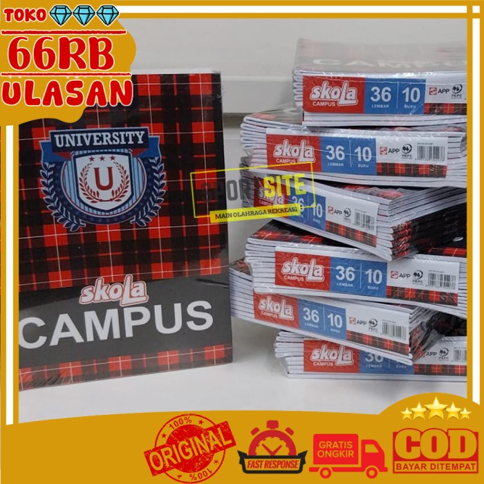 

BERMUTU Buku Tulis Skola Campus Study Notebook Office Stationery ATK Buku Sekolah Book Kampus