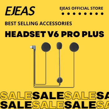 Headset Earpiece Ejeas V6 Pro Plus Pro+ V7 Mic Earphone Microphone Speaker Intercom Helm Ejeas V6