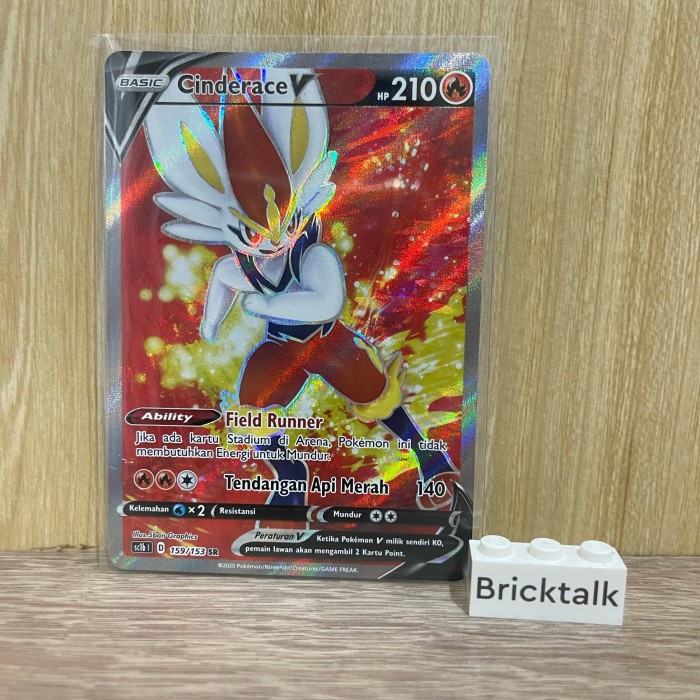 (BRI) cinderace v Sr sc1b TCG pokemon