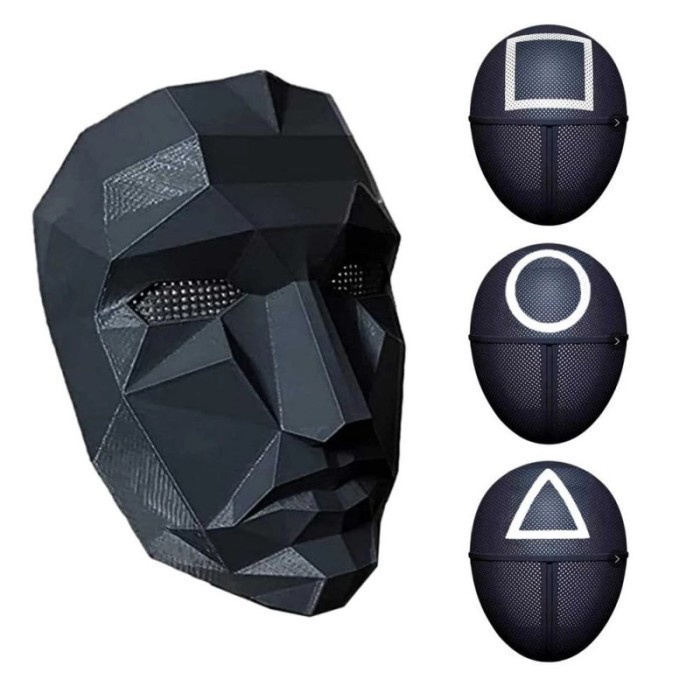 Topeng Squid Game / Squid Game Mask / Cosplay Squid Game