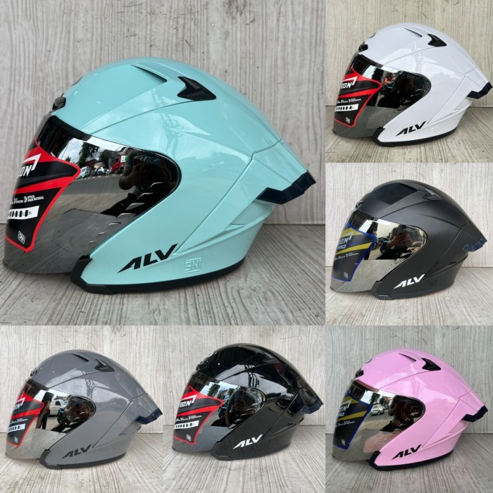 Helm Alv Ultron Pro Solid Paket Ganteng / Alv Ultron Pro Half Face