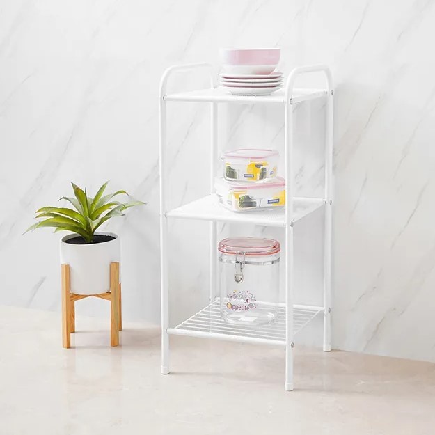Rak Serbaguna Informa 3 Tier Storage Shelf White