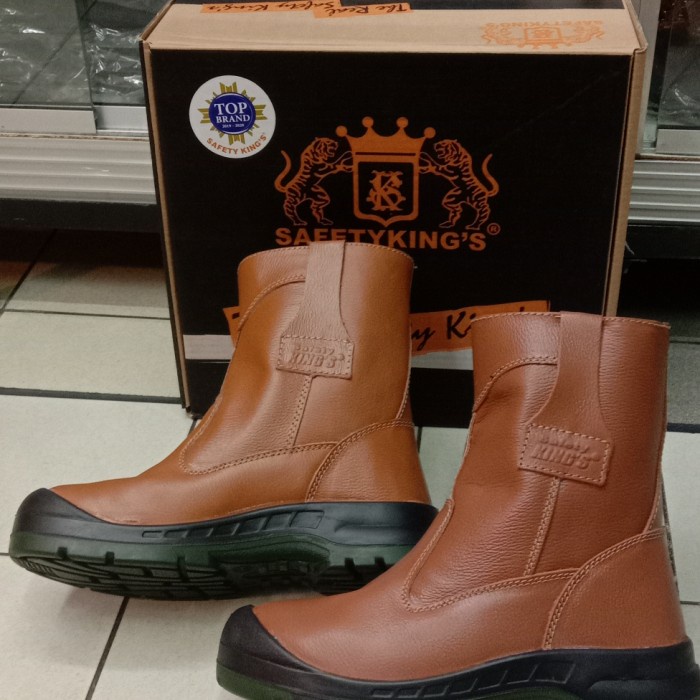 Sepatu Safety King Kwd 805 Hitam/Coklat /Sepatu Safety Kings