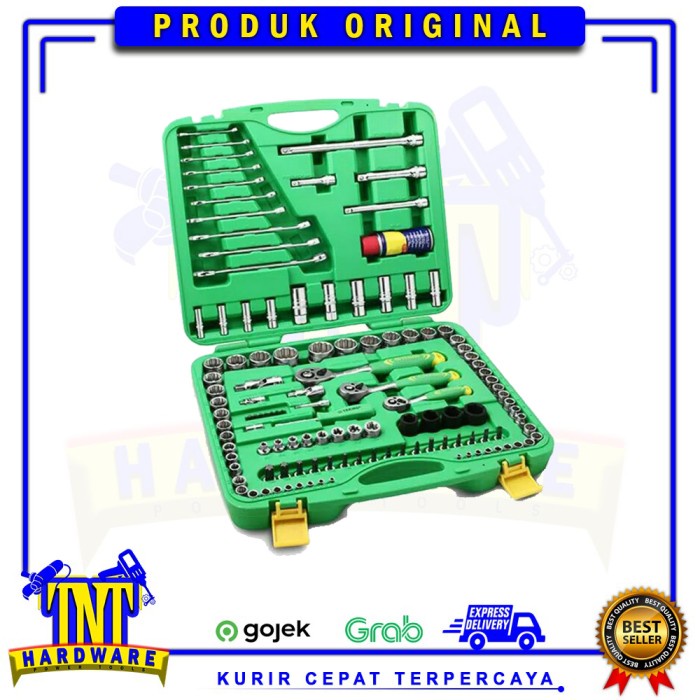 Tekiro Kunci Sok Set 120 Pcs - Hand Socket Set 1/4" - 3/8 - 1/2"