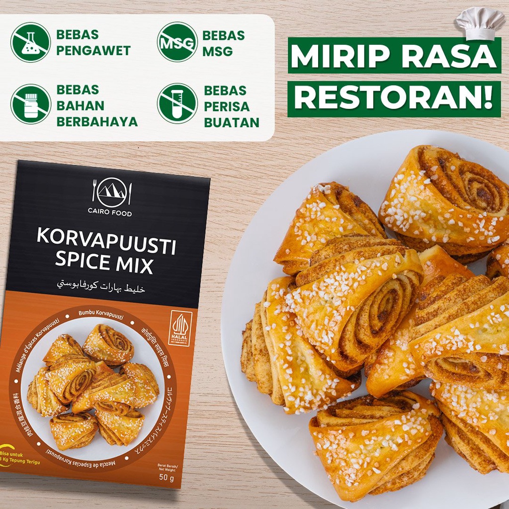 

Bumbu Korvapuusti Premium Untuk Profesional - Cairo Food