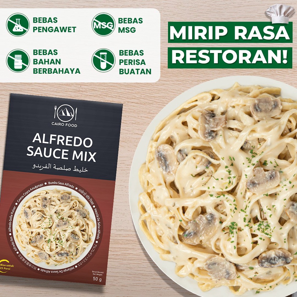 

Bumbu Saus Alfredo Premium Untuk Profesional - Cairo Food
