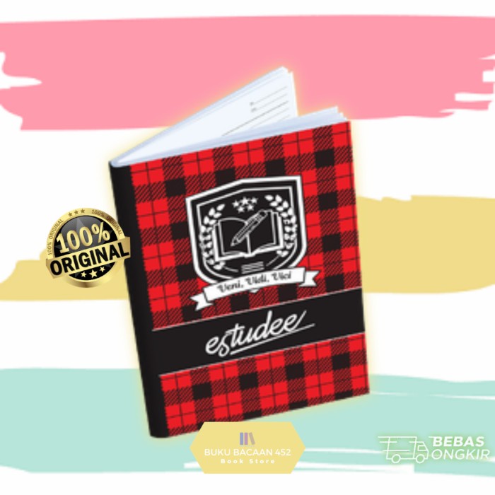 

Buku Tulis Estudee B5 Tartan 48 Lembar Isi 10 Red
