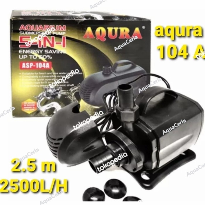 Aqura 104 A Power Head Pompa Kolam Ikan Hias