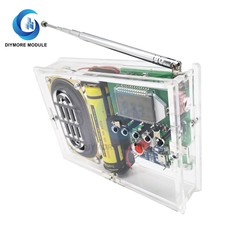 EYE FM Radio Kit DIY Soldering Project Adjustable Wireless Receiver LCD Display FM Digital Radio Mod