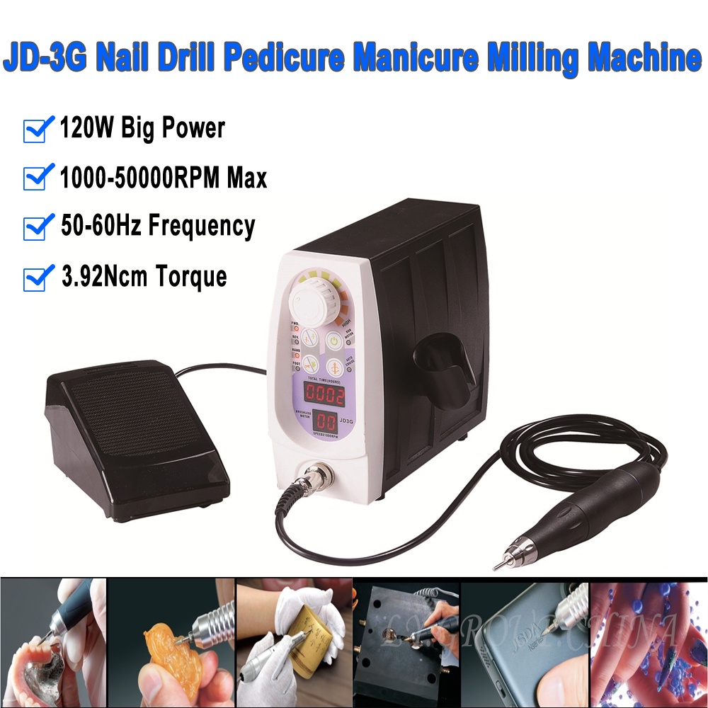 SINE LY JD-3G 50000 RPM 120W Big Power Nail Drill Milling Machine Manual Electric Tool Super Strong 