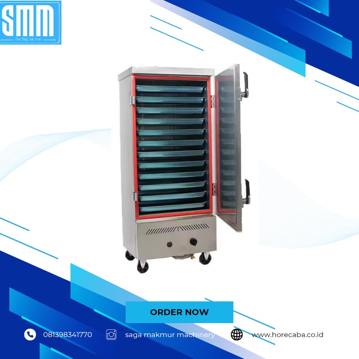 GAS RICE STEAMER 12 TRAY MESIN PENANAK NASI KAPASITAS BESAR RICE COOKER HEAVY DUTY