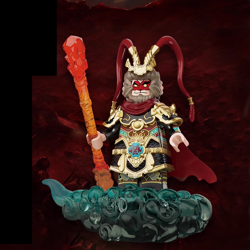 Dark Black Myth Sun Wukong Gokong Wu Kong Go Action Mini Figure Minifig Brick  Bricks