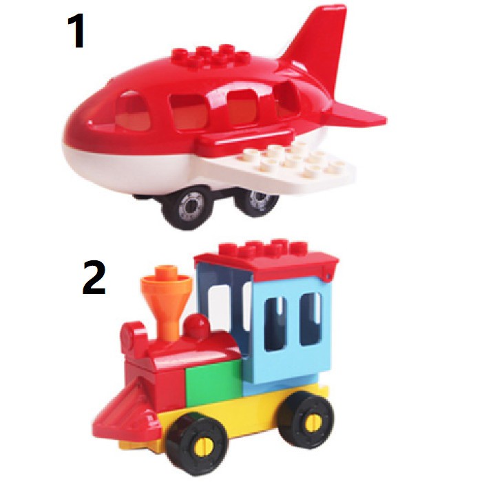 City Plane Train Pesawat Kereta Api Lokomotif Action Figure Mini Duplo