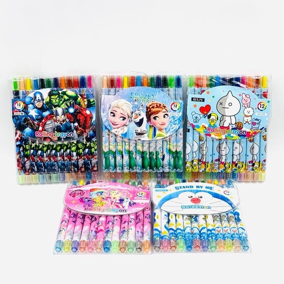 

Diskon Spesial ! Crayon Krayon Putar Fancy Panjang 12 Warna Disney Avenger Frozen Bts 1