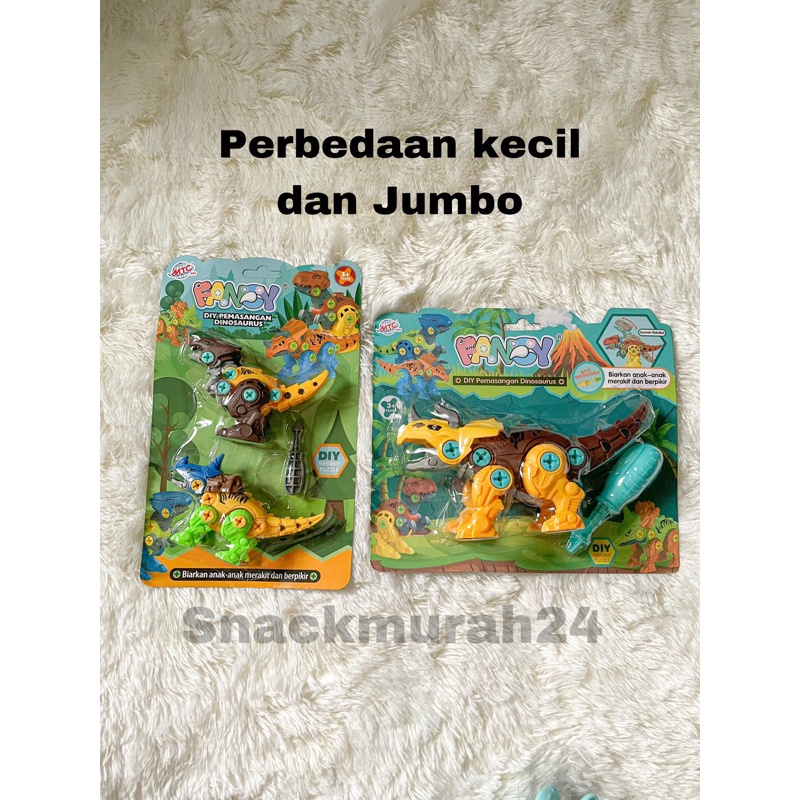 Murah Mainan Robot Dinosaurus Diy Jumbo Bongkar Pasang