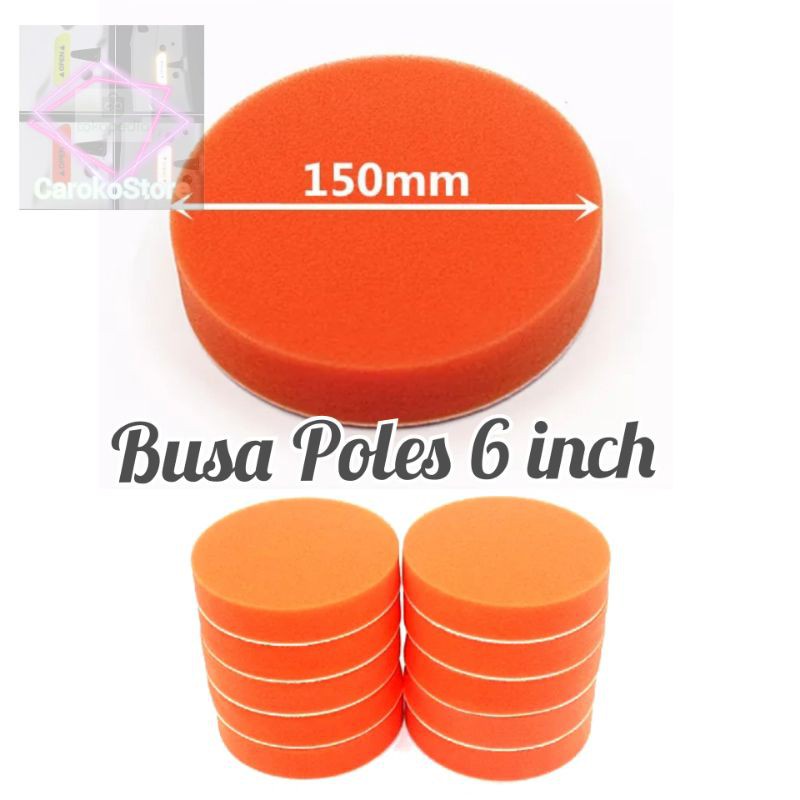 Promo Busa Poles 6 Inch Velcro Polishing Pad