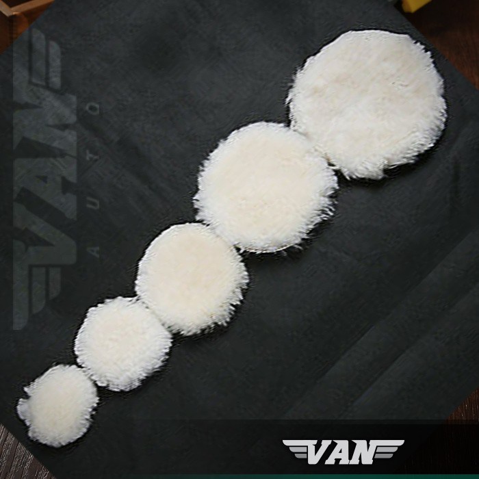 Big Sale  Wool Pad Velcro / Wool Finishing Polish / Busa Wool Poles Mobil Ukuran 1 Inch - 7 Inch
